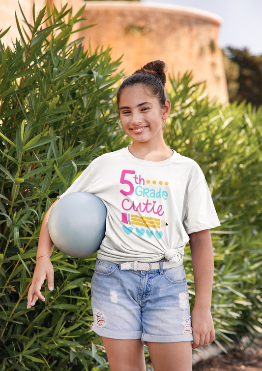 5th Grade Cutie White T-shirt