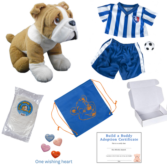 Bulldog Soccer Outfit - Build a Buddy Kit