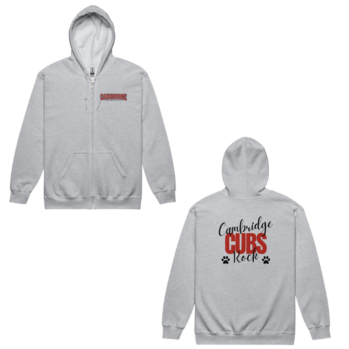 Cambridge Adult Zip Hoodie Design 