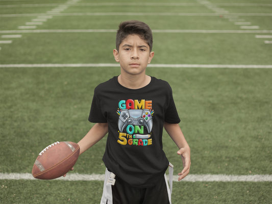 Game on 5th Grade Black T-shirt