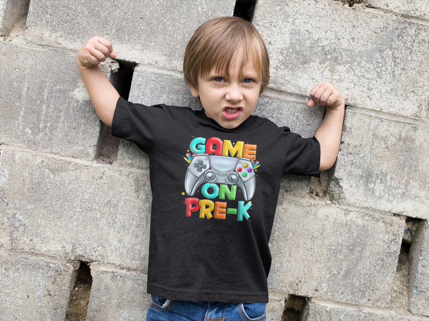 Game on Pre-K Black T-shirt