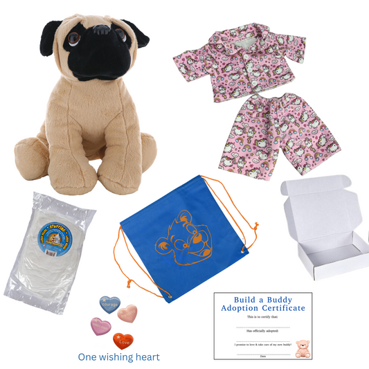 Unicorn PJ's with a Dog - Build a Buddy Kit