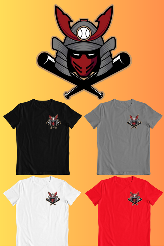 Samurai Baseball Shirt - Red Samurai Logo