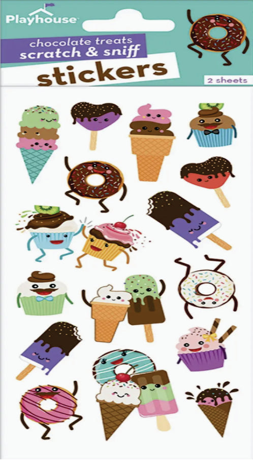 Chocolate Treats Scratch and Sniff Stickers