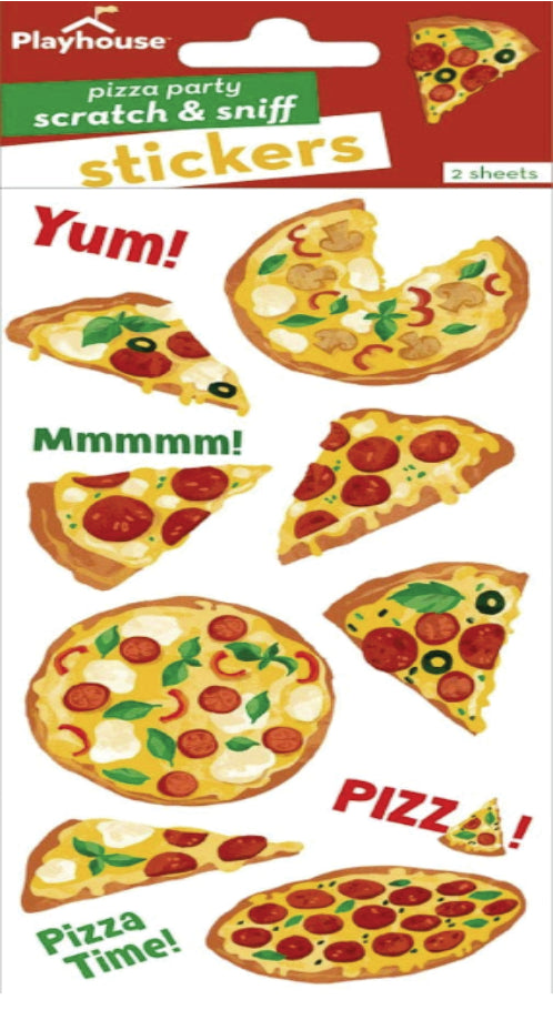 Pizza Party Scratch & Sniff Stickers