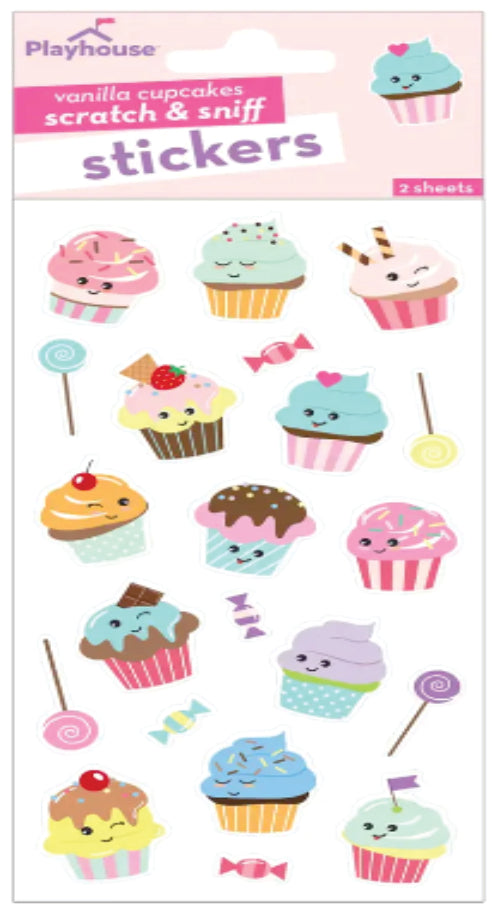 Vanilla Cupcakes Scratch And Sniff Stickers