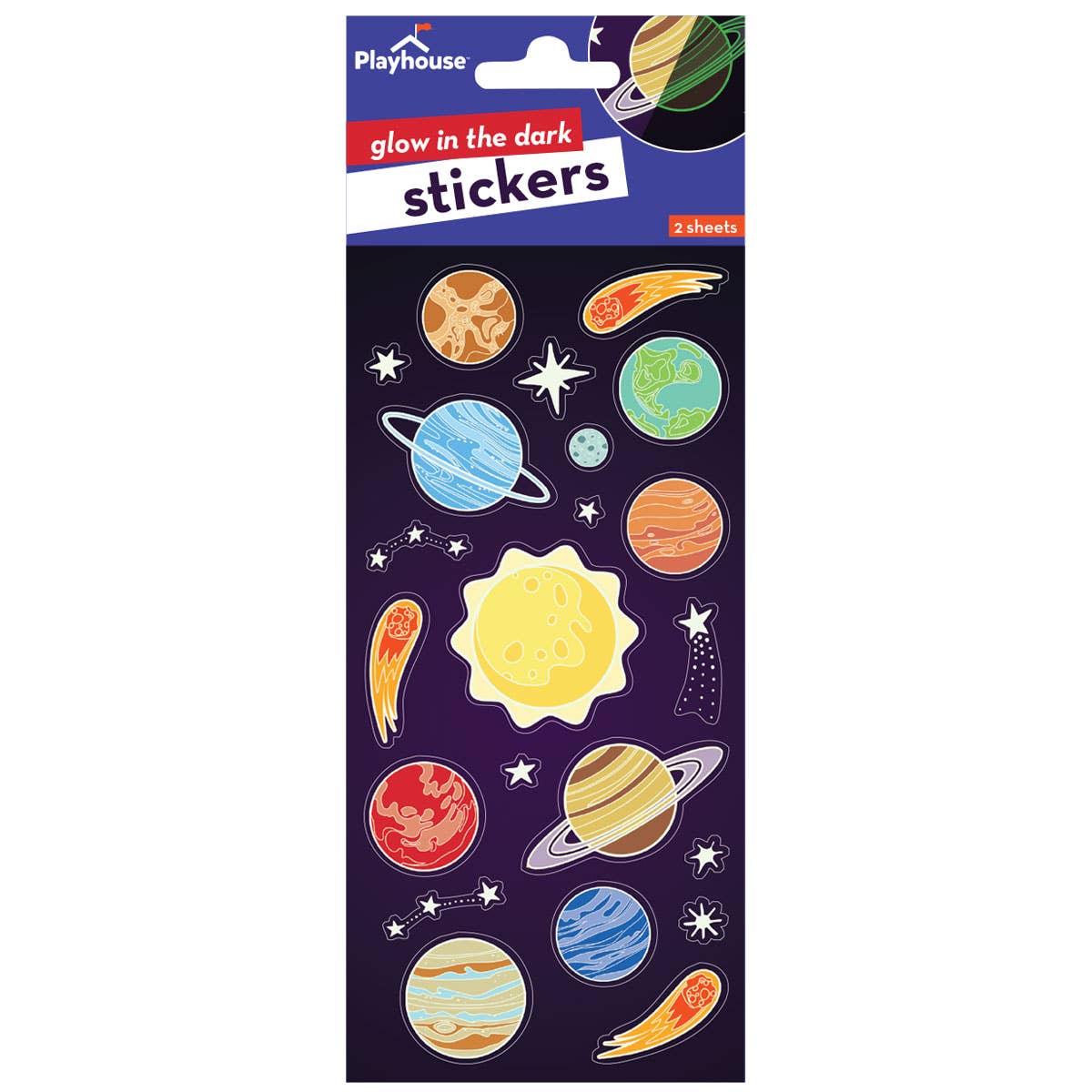 Glow In The Dark Stickers - Solar System Planets