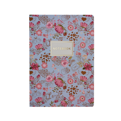Lavender and Pink Flowers Notebook